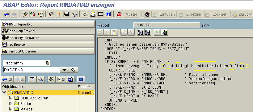 was ist mit Mechthilde, wozu benötigt die einen V-Status??