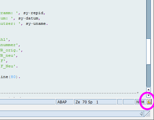 ABAP Code-Vervollständigen